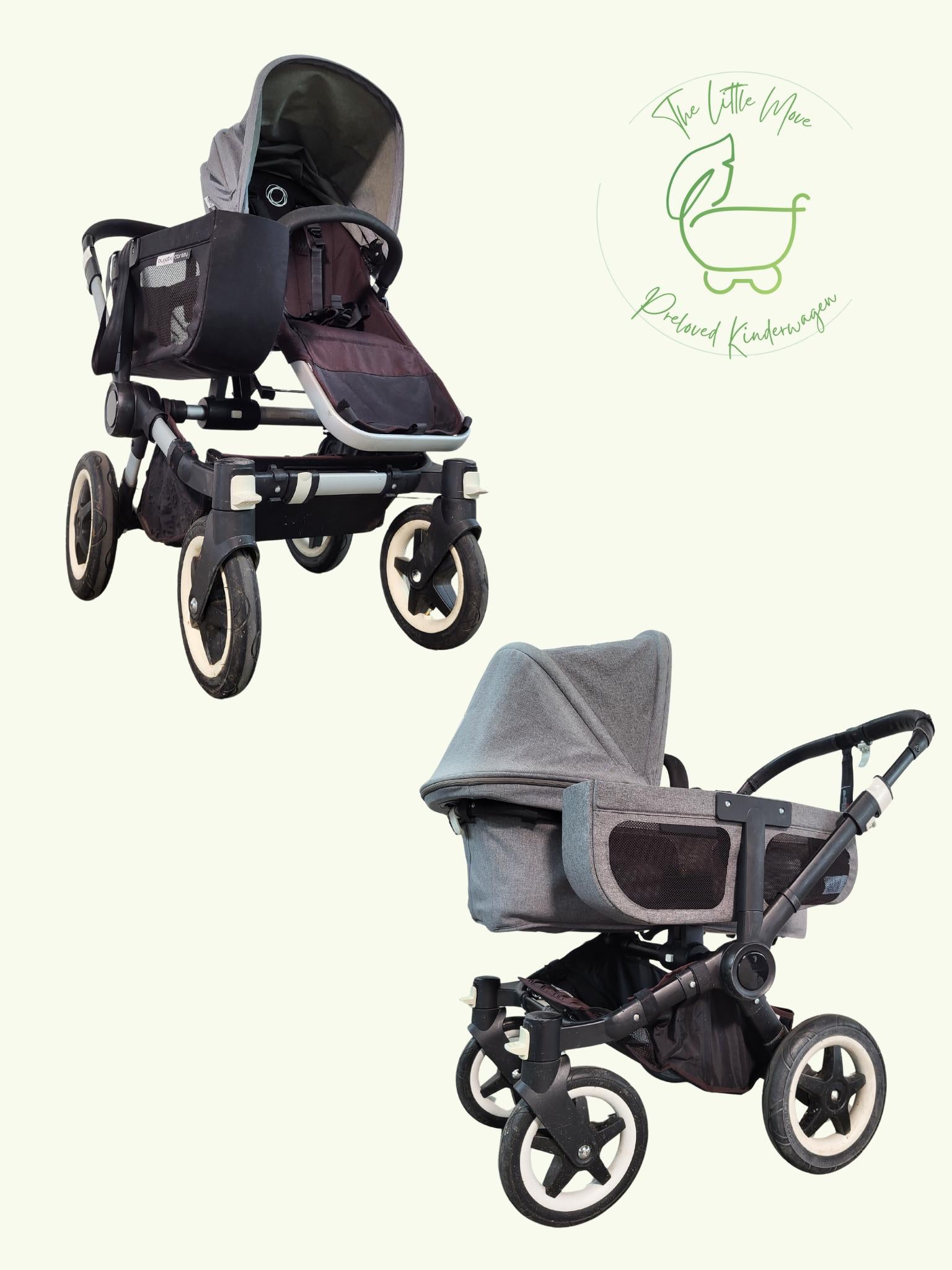 Bugaboo Donkey Geschwister Kinderwagen 1 Liegewanne 2 Sportsitz The Little Move