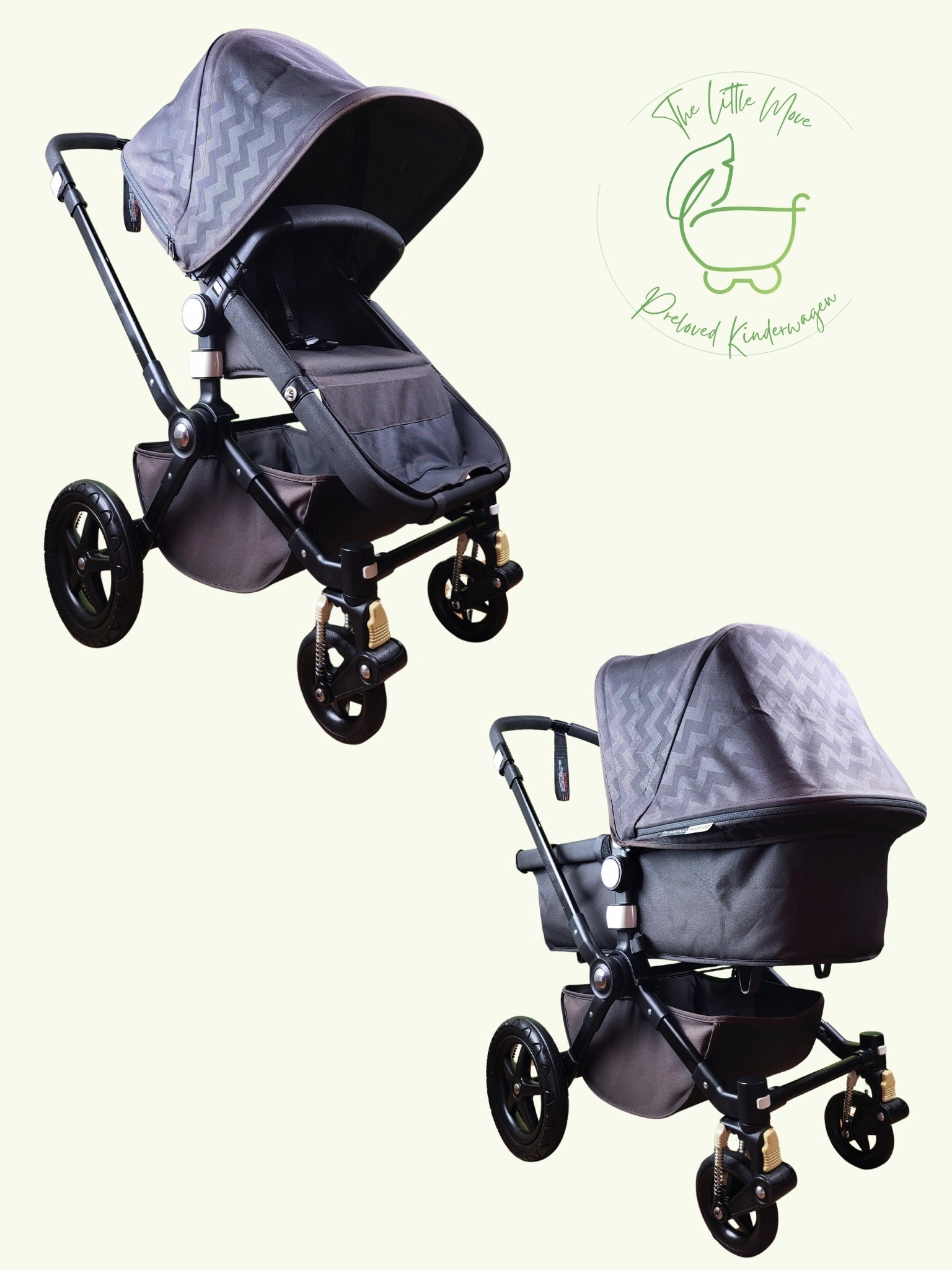 Bugaboo Cameleon top 3 anthrazit/blau mit umfangreichen Zubehör