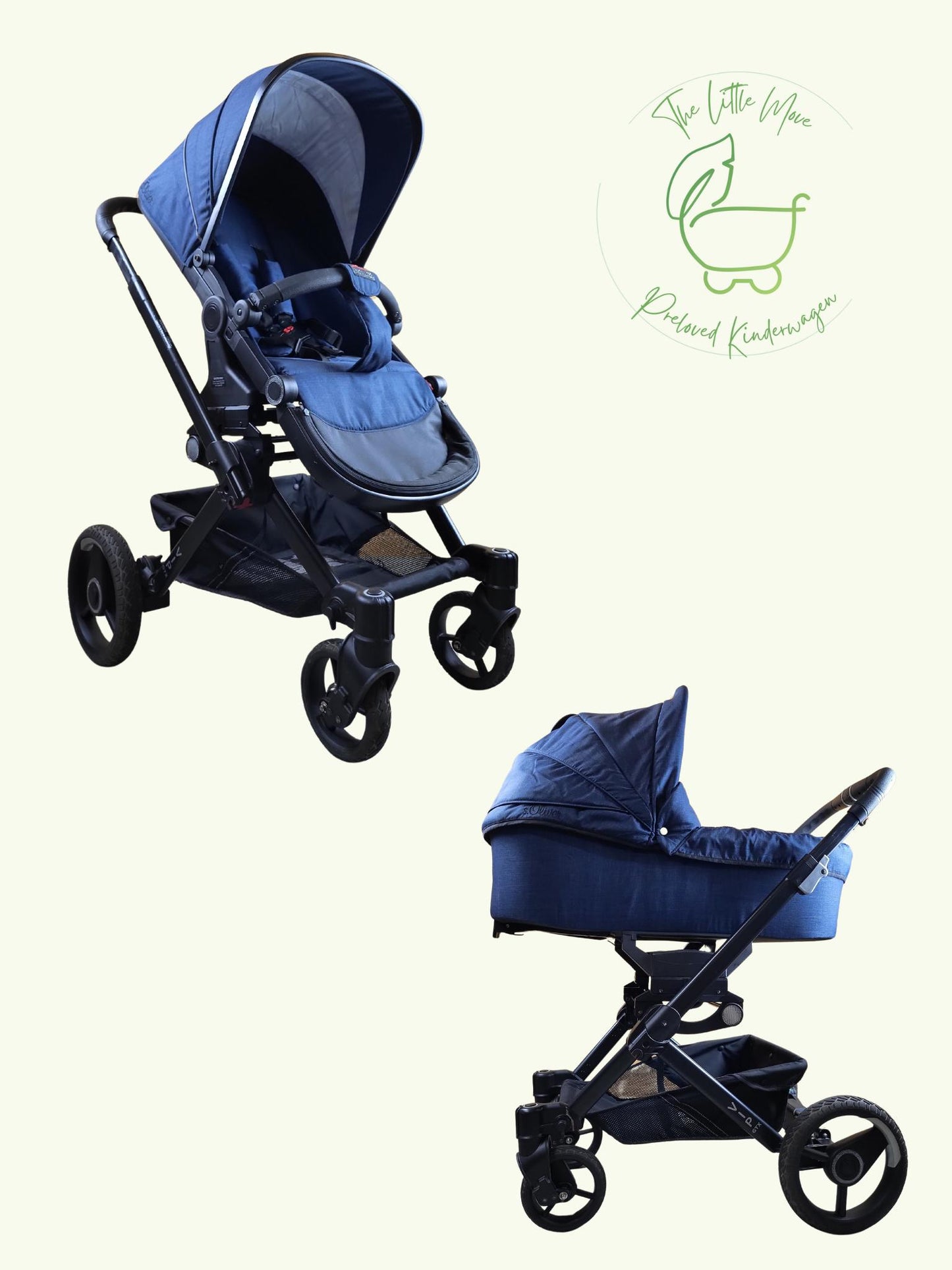 Hartan - Vip Gtx Kombikinderwagen (babywanne und Sportsitz) - Blau in sehr Gutem Zustand / sehr Gut Kinderwagen 1