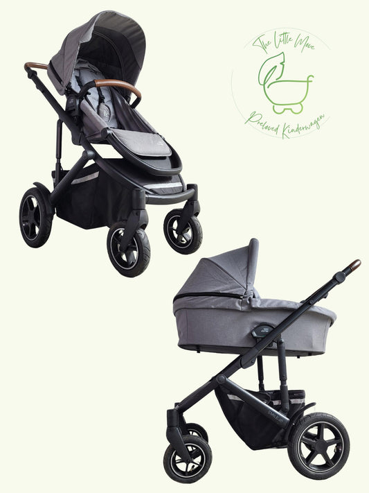 Britax Römer - Duo Smile III - Kombikinderwagen (Sportsitz und Babywanne) - Grau in gutem Zustand