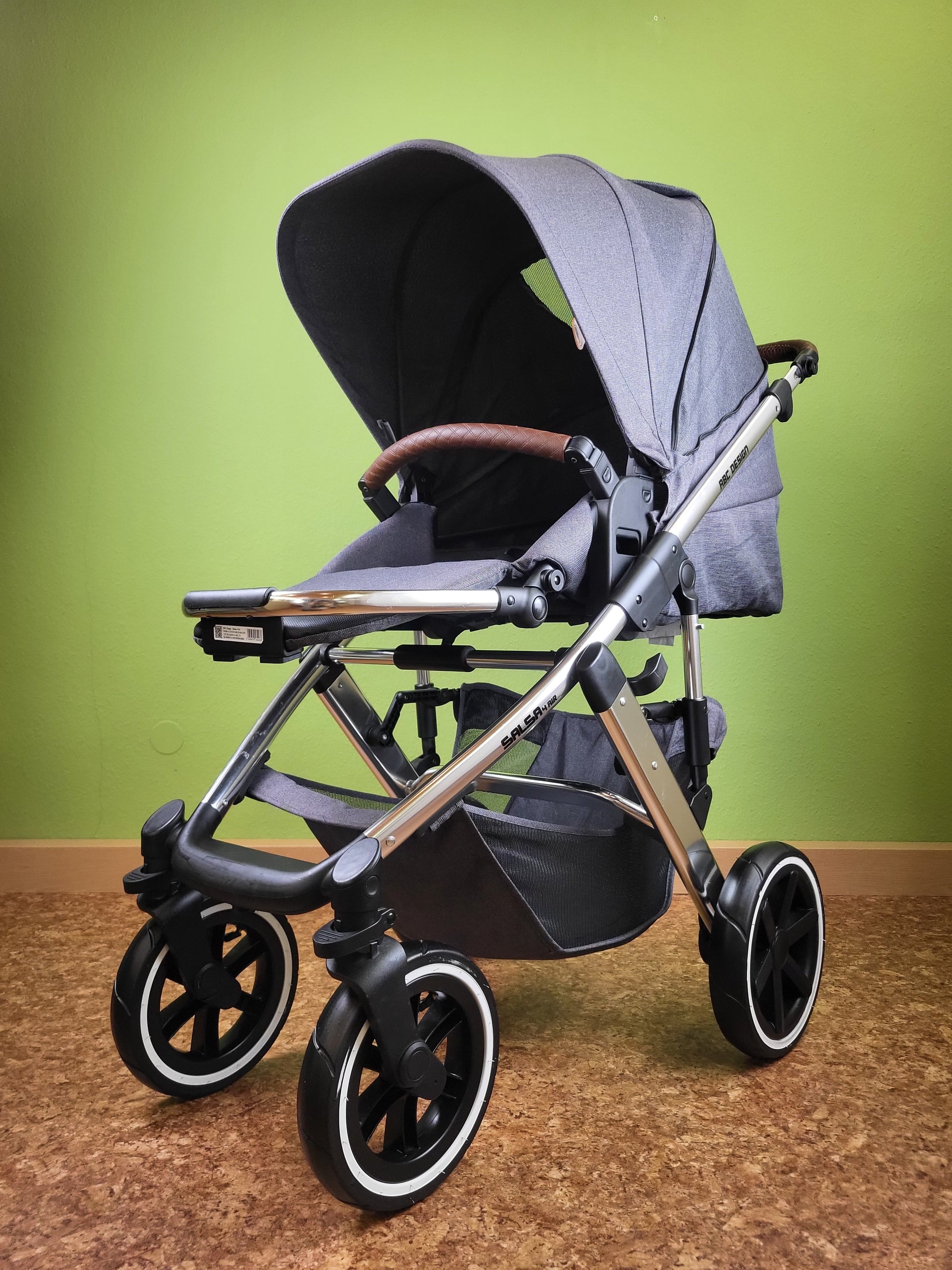 Abc Design - Salsa 4 Air Diamond Edition Kombikinderwagen Grau / Sehr Gut Kinderwagen 8