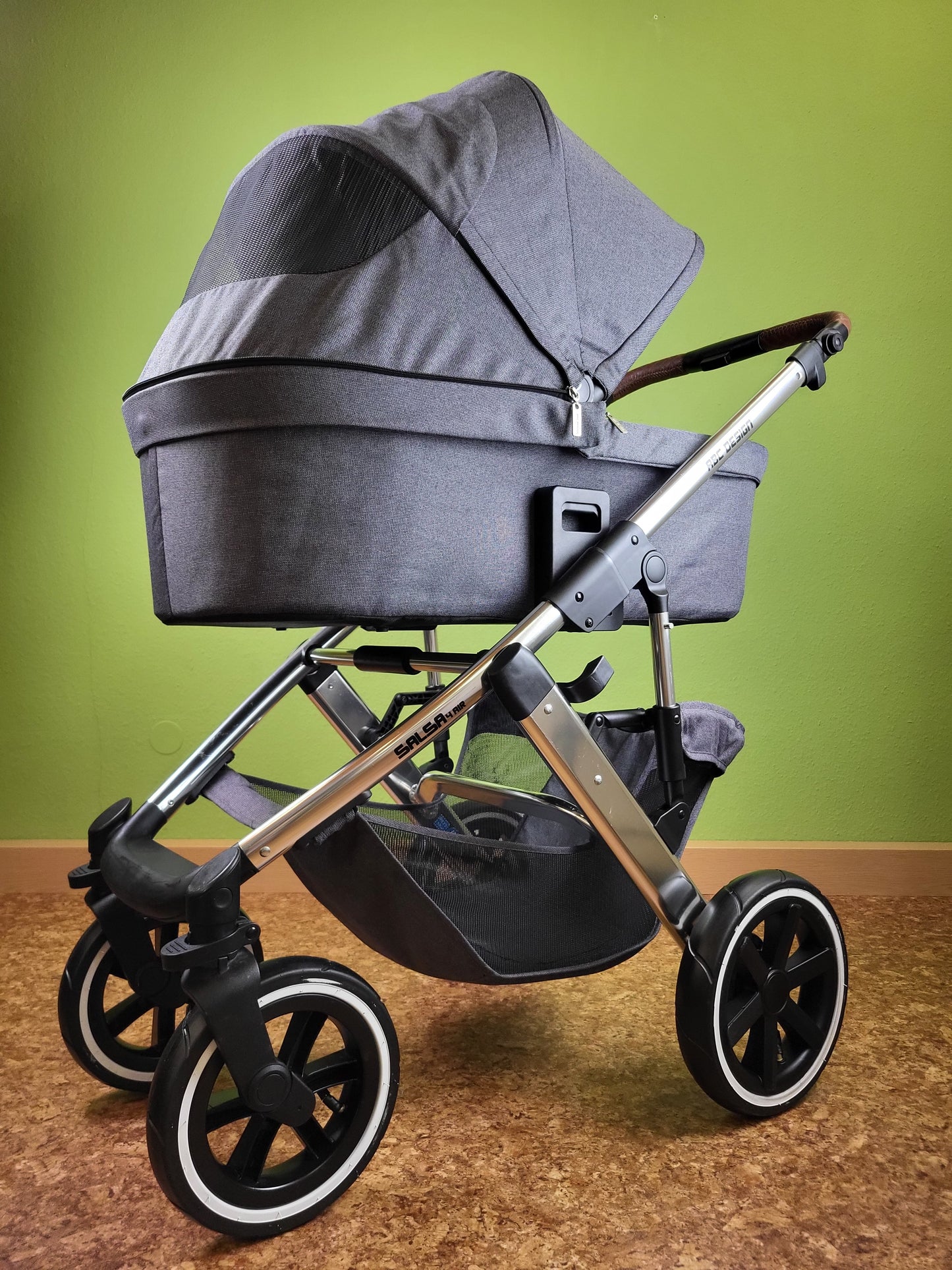 Abc Design - Salsa 4 Air Diamond Edition Kombikinderwagen Grau / Sehr Gut Kinderwagen 12