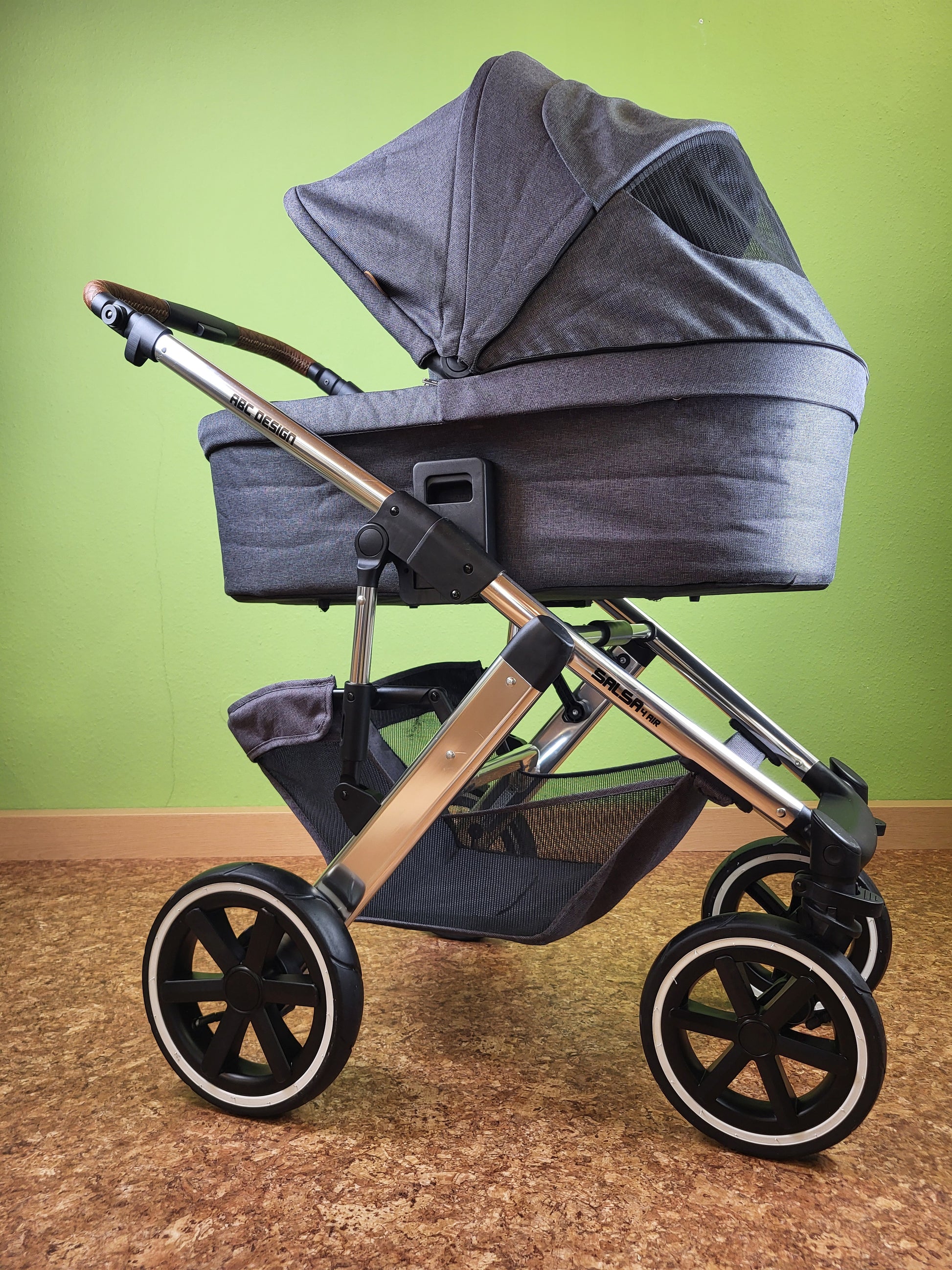 Abc Design - Salsa 4 Air Diamond Edition Kombikinderwagen Grau / Sehr Gut Kinderwagen 21