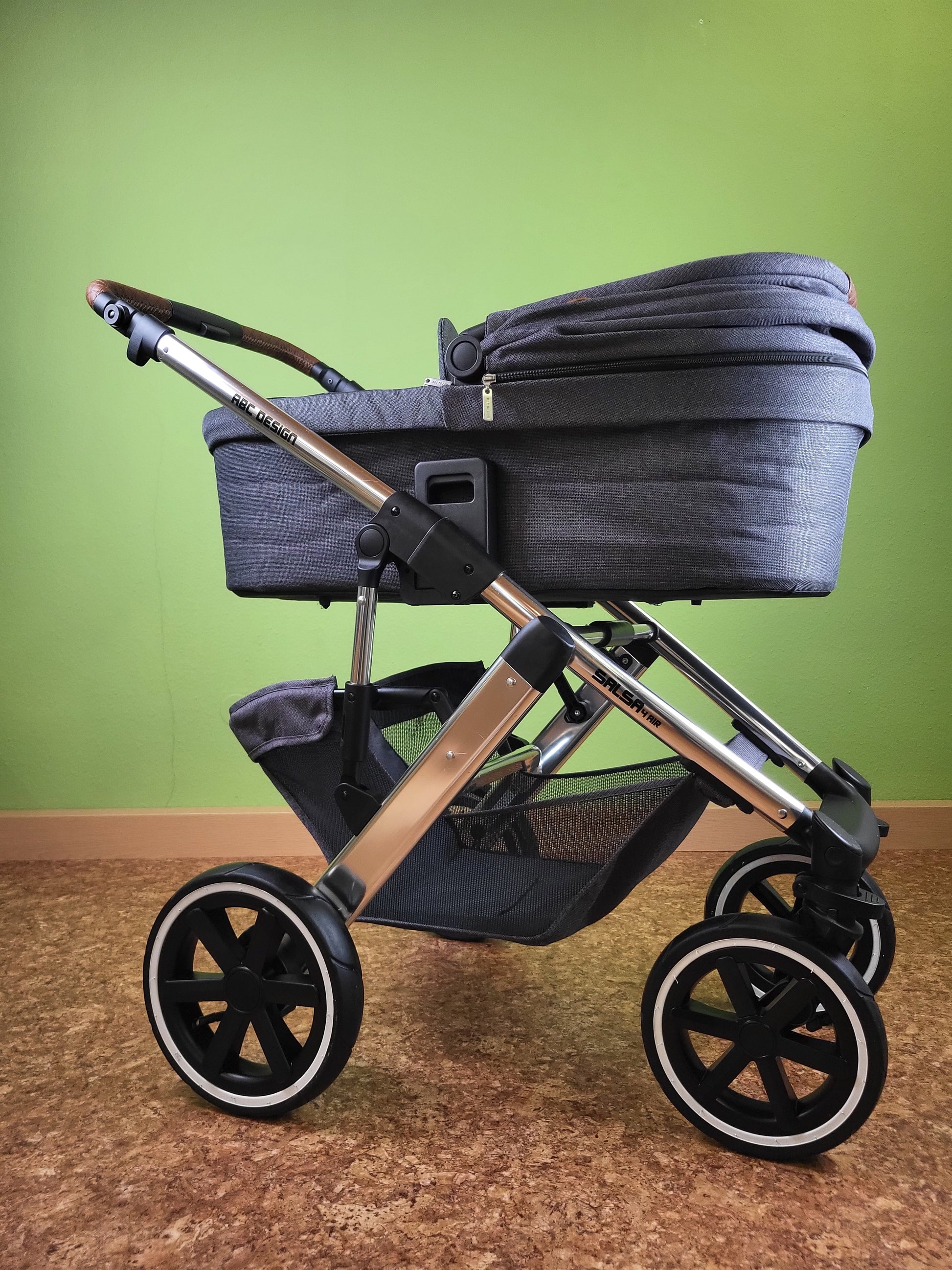 Abc Design - Salsa 4 Air Diamond Edition Kombikinderwagen Grau / Sehr Gut Kinderwagen 23