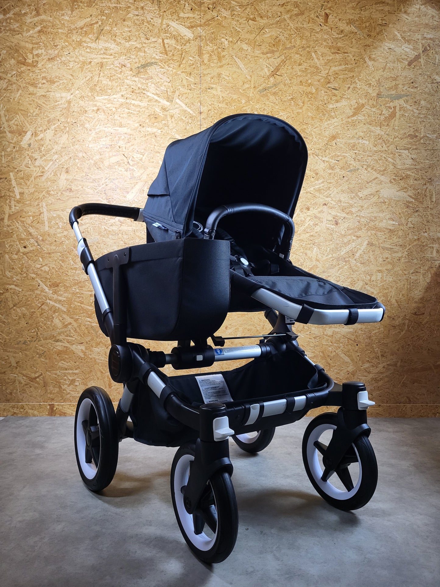 Bugaboo - Donkey 3 Twin Geschwisterwagen (2xsportsitze / 2xbabywanne) Inkl. Seitliche Gepäcktasche - Black in Gutem