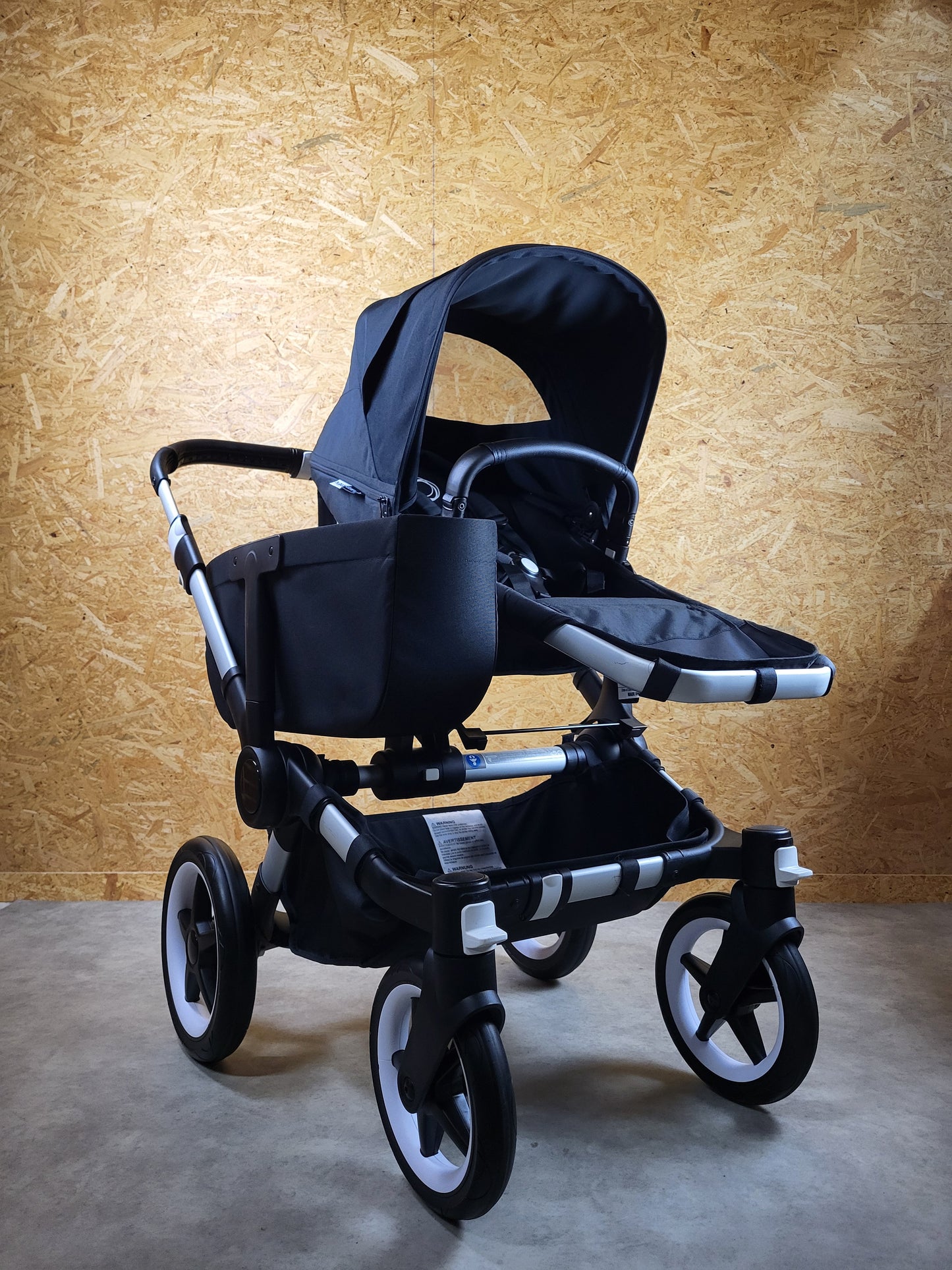 Bugaboo - Donkey 3 Twin Geschwisterwagen (2xsportsitze / 2xbabywanne) Inkl. Seitliche Gepäcktasche - Black in Gutem