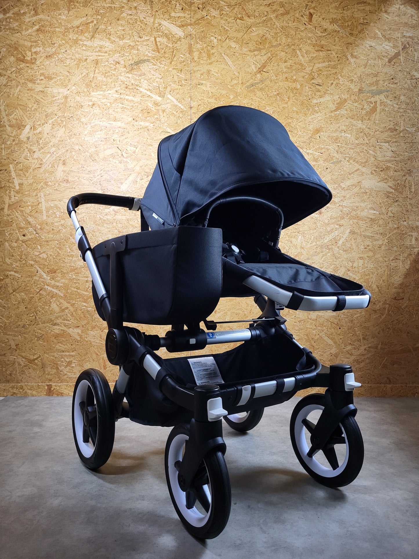 Bugaboo - Donkey 3 Twin Geschwisterwagen (2xsportsitze / 2xbabywanne) Inkl. Seitliche Gepäcktasche - Black in Gutem