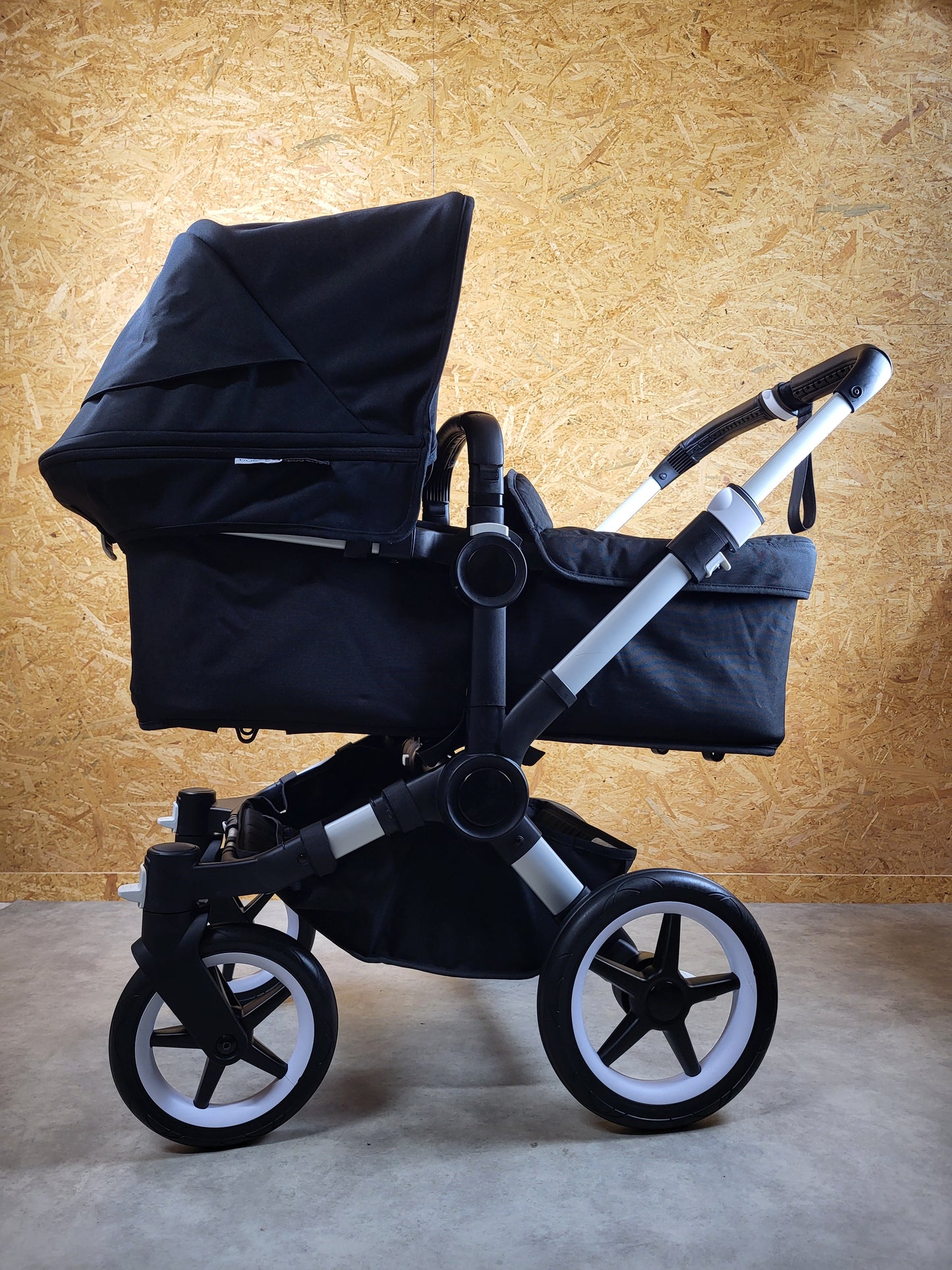 Bugaboo - Donkey 3 Twin Geschwisterwagen (2xsportsitze / 2xbabywanne) Inkl. Seitliche Gepäcktasche - Black in Gutem