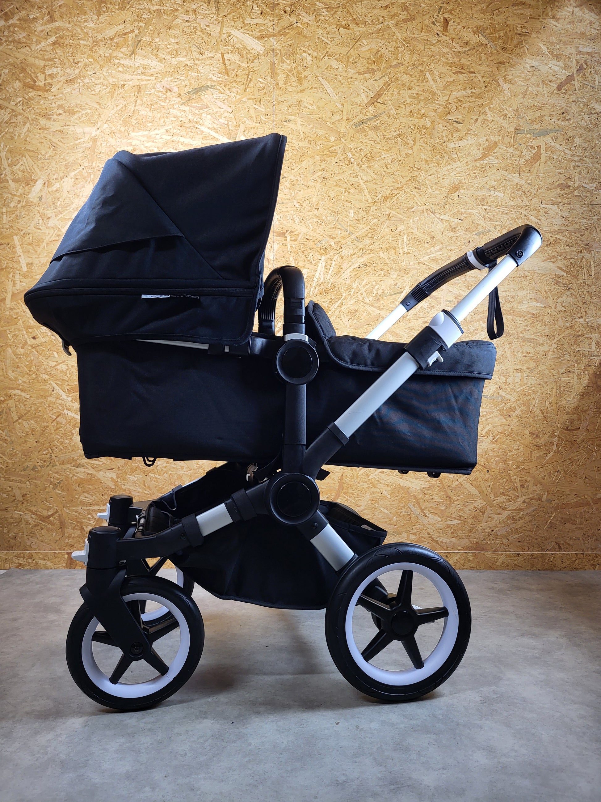 Bugaboo - Donkey 3 Twin Geschwisterwagen (2xsportsitze / 2xbabywanne) Inkl. Seitliche Gepäcktasche - Black in Gutem