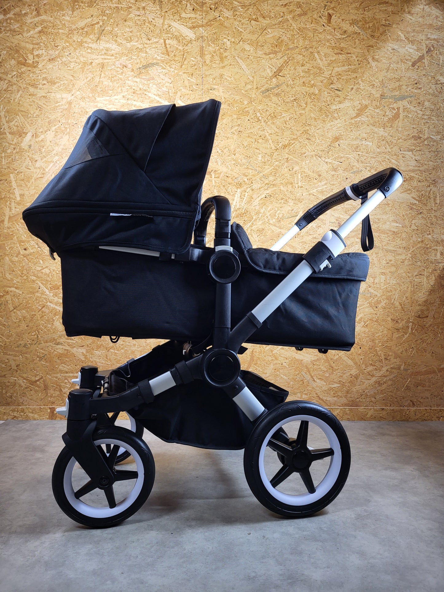 Bugaboo - Donkey 3 Twin Geschwisterwagen (2xsportsitze / 2xbabywanne) Inkl. Seitliche Gepäcktasche - Black in Gutem