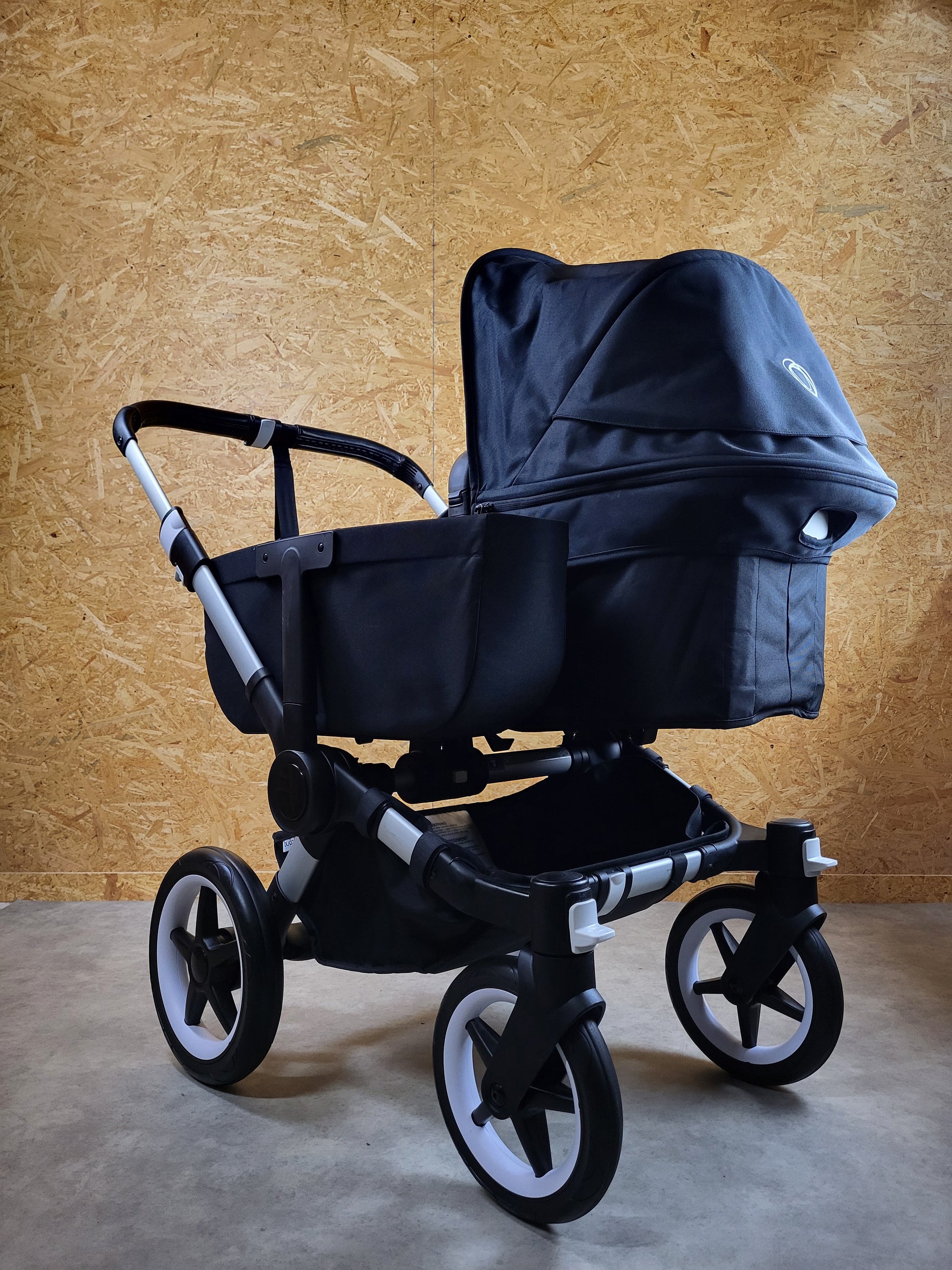 Bugaboo - Donkey 3 Twin Geschwisterwagen (2xsportsitze / 2xbabywanne) Inkl. Seitliche Gepäcktasche - Black in Gutem