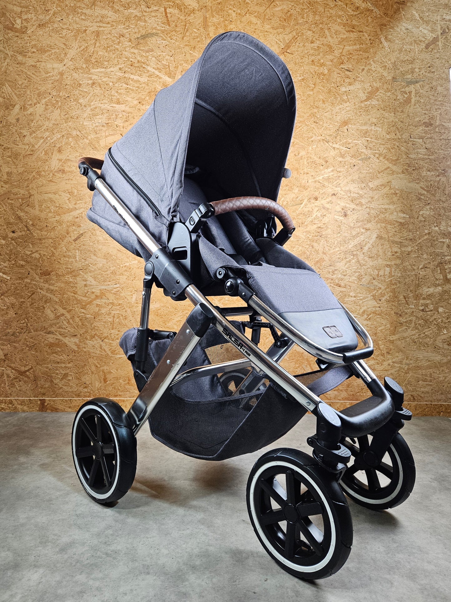 ABC Design - Salsa 4 Air Diamond Edition Kombikinderwagen (Sportsitz und Babywanne) - Grau in gutem Zustand