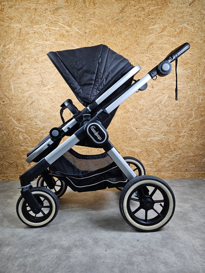 Emmaljunga - Nxt90 Flat Outdoor Buggy Kinderwagen (gestell und Sportsitz) - Schwarz in Gutem Zustand 6