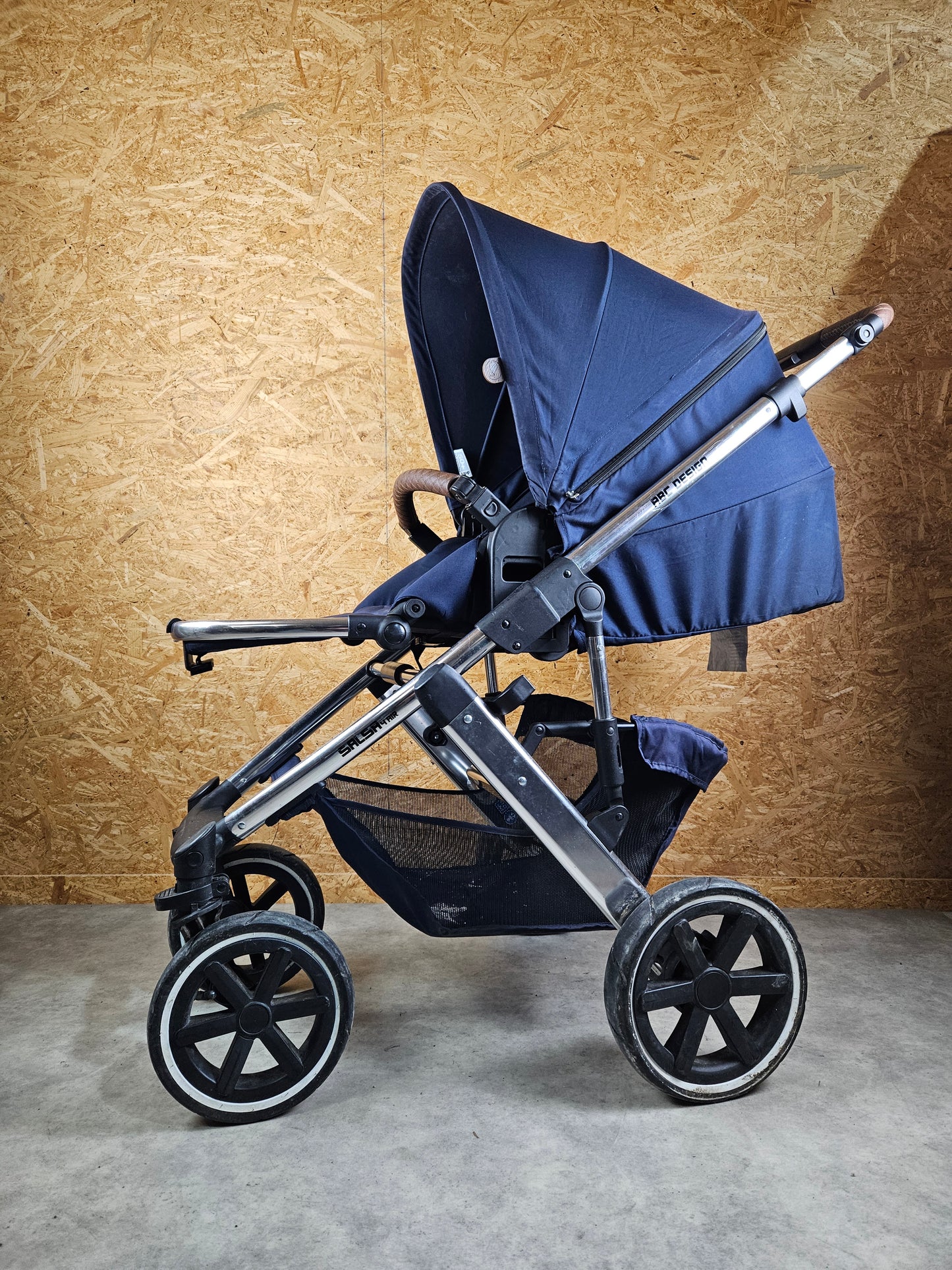 Abc Design - Salsa 4 Air Diamond Edition Kombikinderwagen (sportsitz und Babywanne) - Blau in Gutem Zustand Kinderwagen