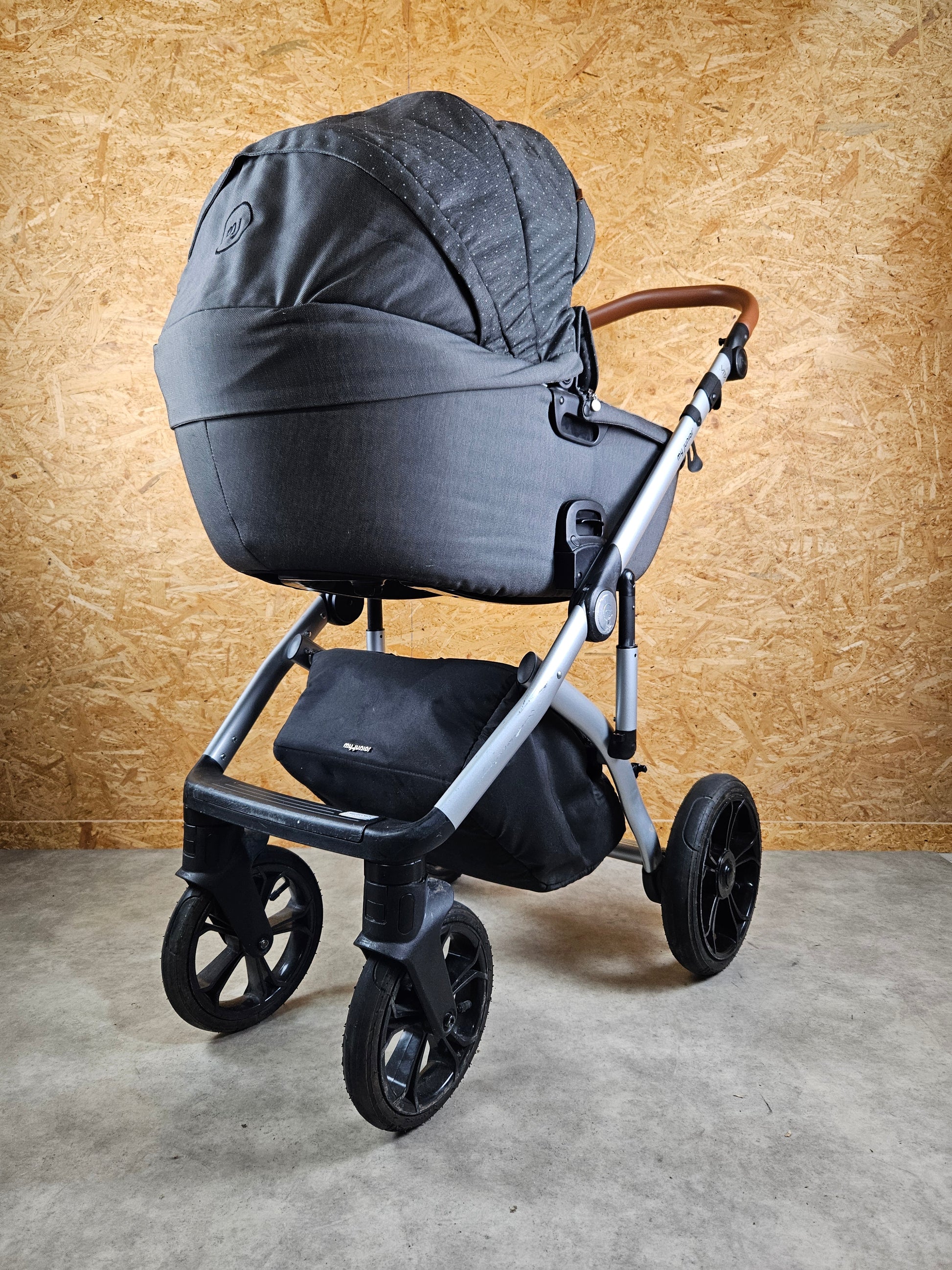 My Junior Vita Unique 2 - Kombikinderwagen (sportsitz und Liegewanne) - Grau in Gutem Zustand Kinderwagen 5