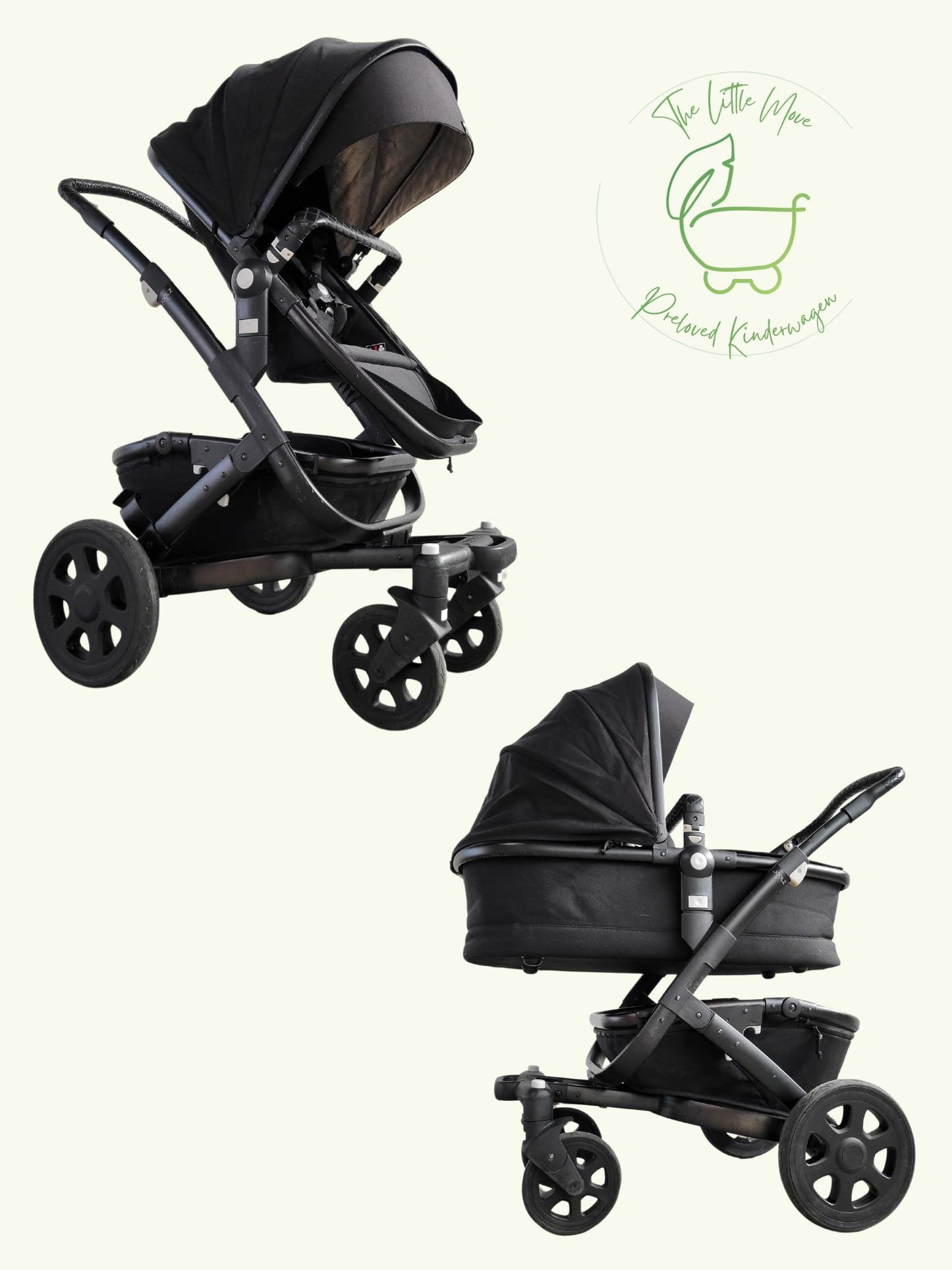 Joolz - Geo 2 Kombikinderwagen (sportsitz + Babywanne) - Schwarz in Gutem Zustand / Gut Kinderwagen 1