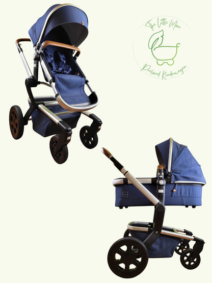 Joolz - Day 3 Earth Parrot Blue Kombikinderwagen Blau / Sehr Gut Kinderwagen 1