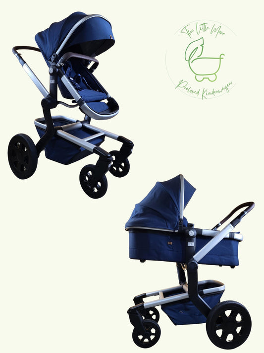 Joolz Day 3 - Kombikinderwagen (liegewanne und Sportsitz)- Dunkel Blau - in Gutem Zustand / Gut Kinderwagen 1