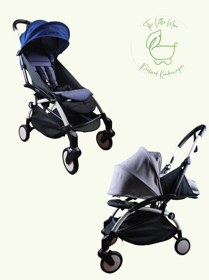 Babyzen Yoyo2 0 + 6 + Black Mit Textilset Air France Blue - Sportsitz Und Neugeborenenaufsatz Kinderwagen 1