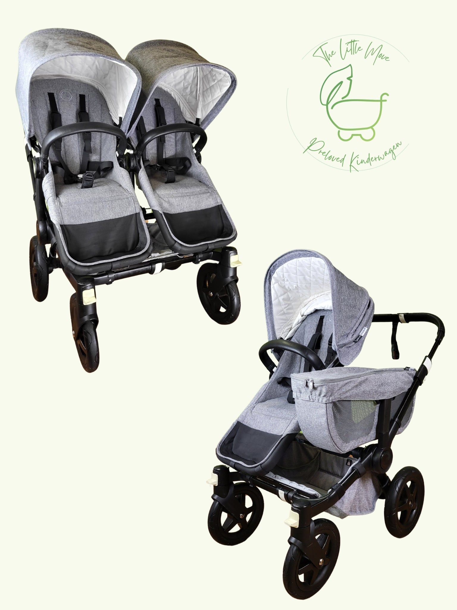 Bugaboo - Donkey 2 Duo (2 Sitze) Inkl. Seitliche Gepäcktasche Kinderwagen 1