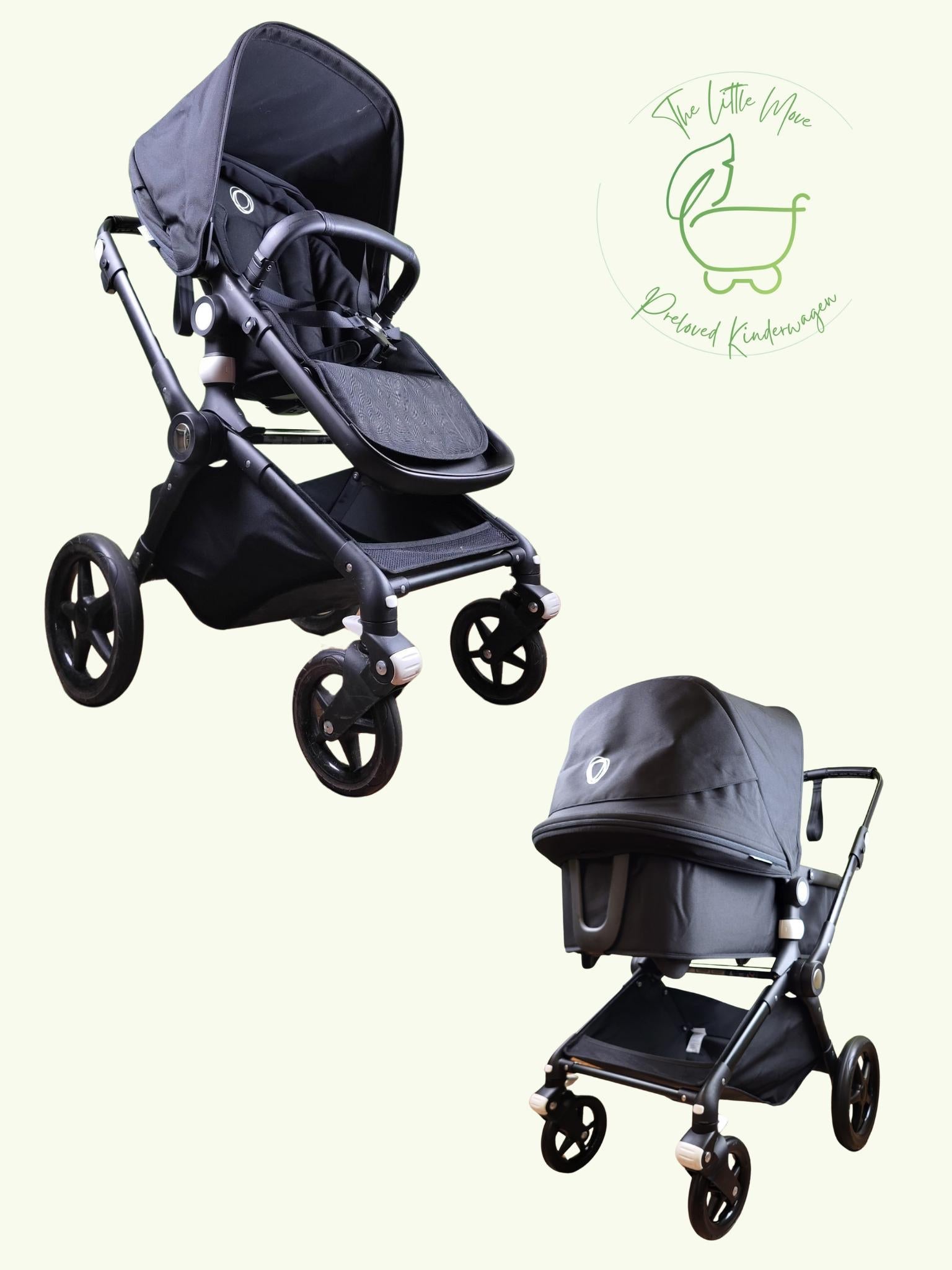 Bugaboo Lynx - All Black Kombikinderwagen (liegewanne Und Sportsitz) - 2023 Schwarz / Sehr Gut Kinderwagen 1