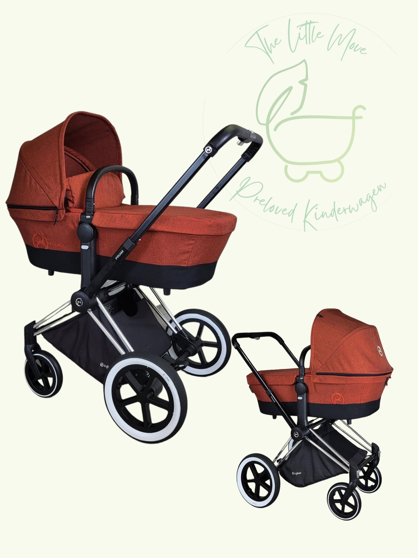 Cybex - Priam Autumn Gold Gestell + Wanne Kinderwagen Gebraucht Einfach Besser! 1