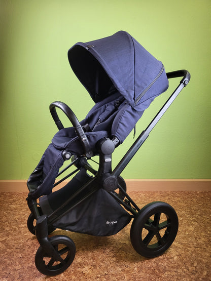 Cybex Priam Stardust Black - Kombikinderwagen Schwarz / Gut Kinderwagen 21