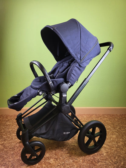 Cybex Priam Stardust Black - Kombikinderwagen Schwarz / Gut Kinderwagen 20