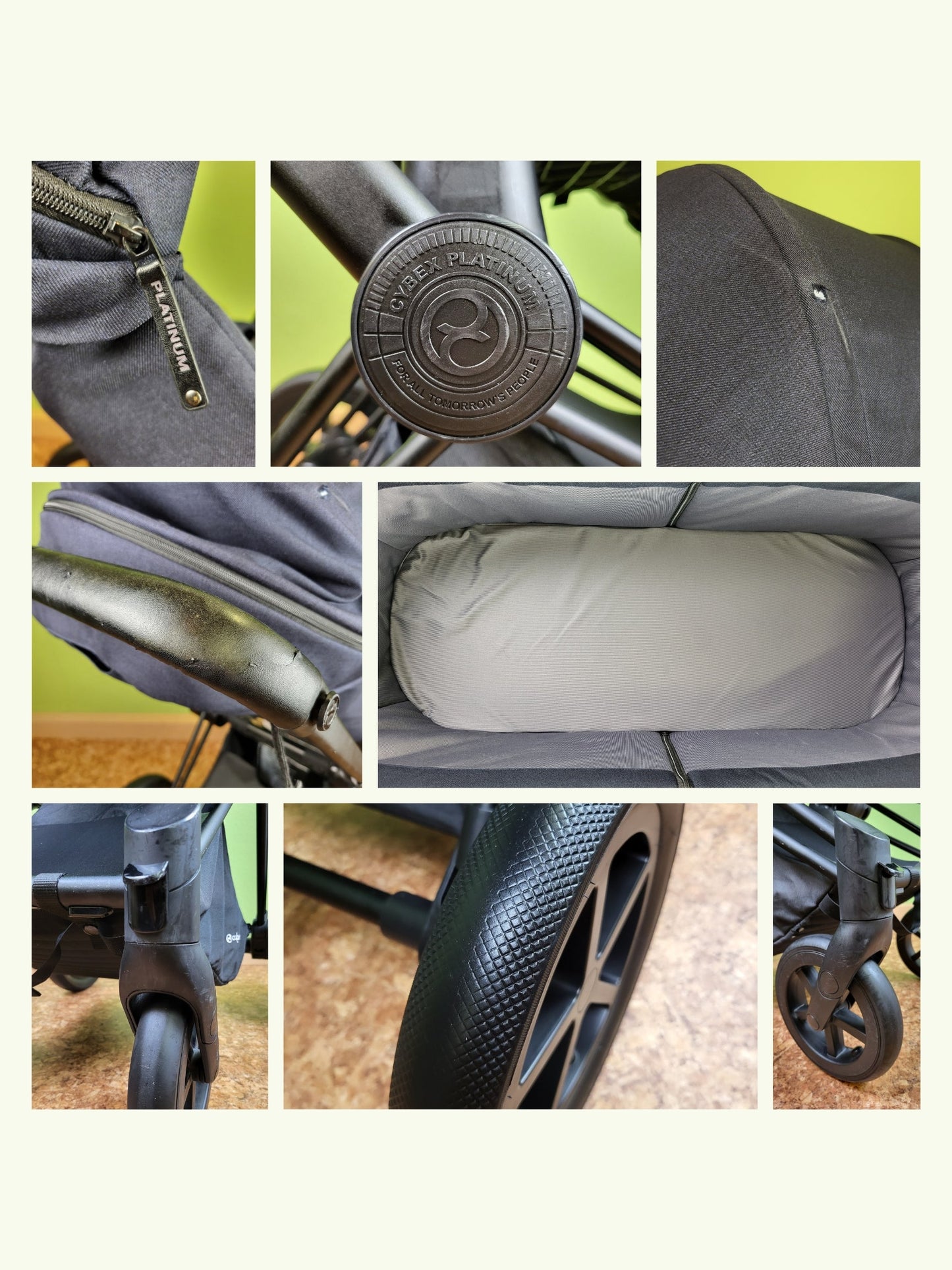 Cybex Priam Stardust Black - Kombikinderwagen Schwarz / Gut Kinderwagen 23