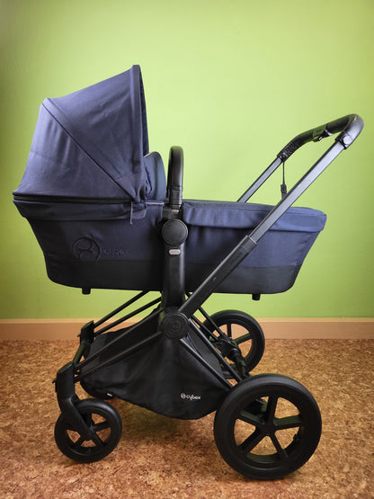 Cybex Priam Stardust Black - Kombikinderwagen Schwarz / Gut Kinderwagen 10