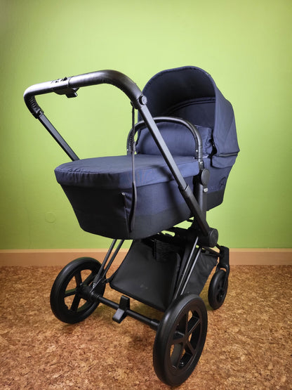 Cybex Priam Stardust Black - Kombikinderwagen Schwarz / Gut Kinderwagen 9