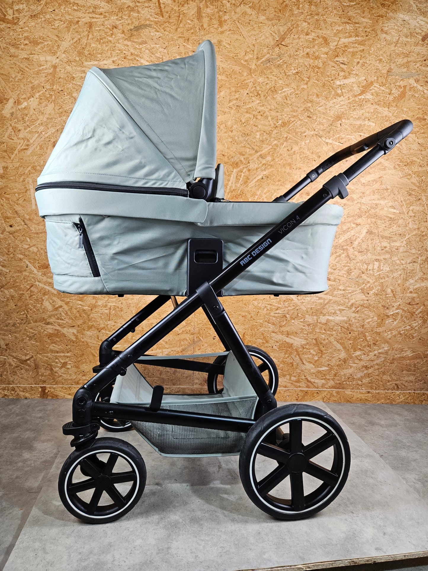 Abc Design - Vicon 4 Kombikinderwagen (sportsitz und Babywanne) - Grün in Gutem Zustand / Gut Kinderwagen 19