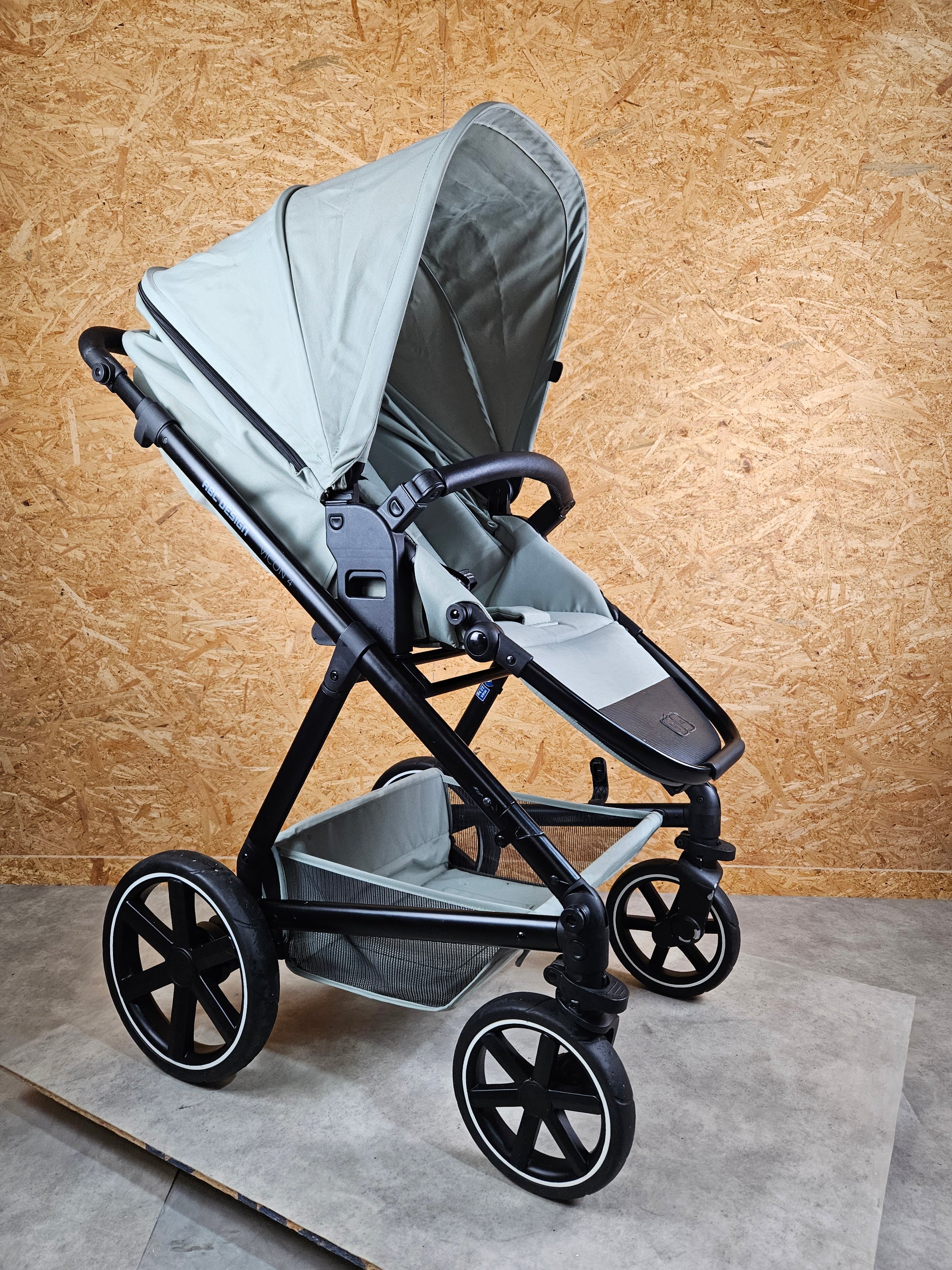 Abc Design - Vicon 4 Kombikinderwagen (sportsitz und Babywanne) - Grün in Gutem Zustand / Gut Kinderwagen 7