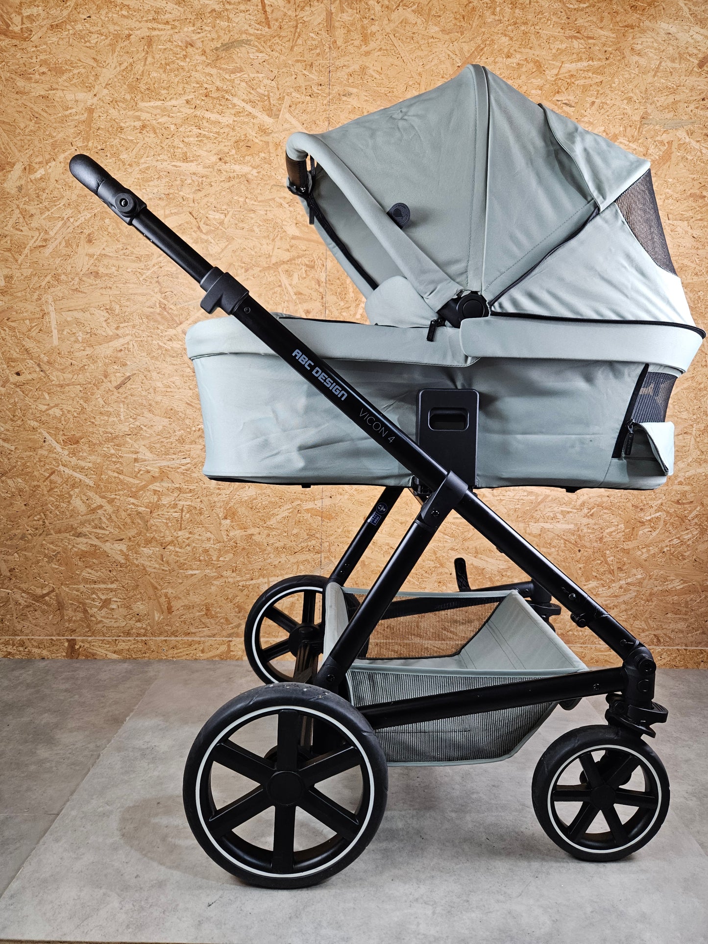 Abc Design - Vicon 4 Kombikinderwagen (sportsitz und Babywanne) - Grün in Gutem Zustand / Gut Kinderwagen 21