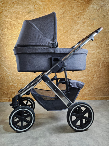 ABC Design - Salsa 4 Air Kinderwagen (Gestell und Babywanne) Grau in gutem Zustand