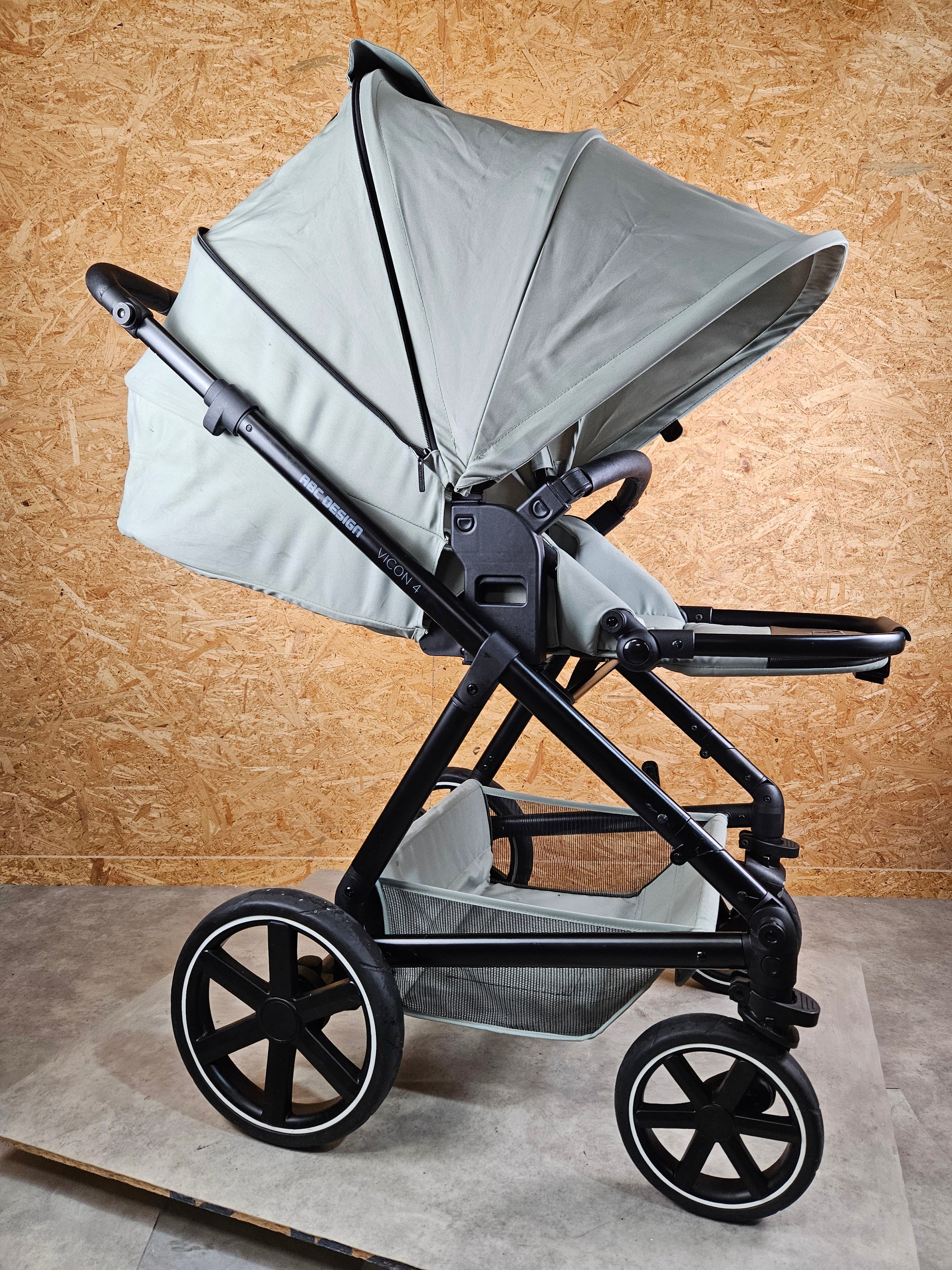 Abc Design - Vicon 4 Kombikinderwagen (sportsitz und Babywanne) - Grün in Gutem Zustand / Gut Kinderwagen 11