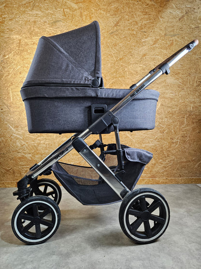 ABC Design - Salsa 4 Air Kinderwagen (Gestell und Babywanne) Grau in gutem Zustand