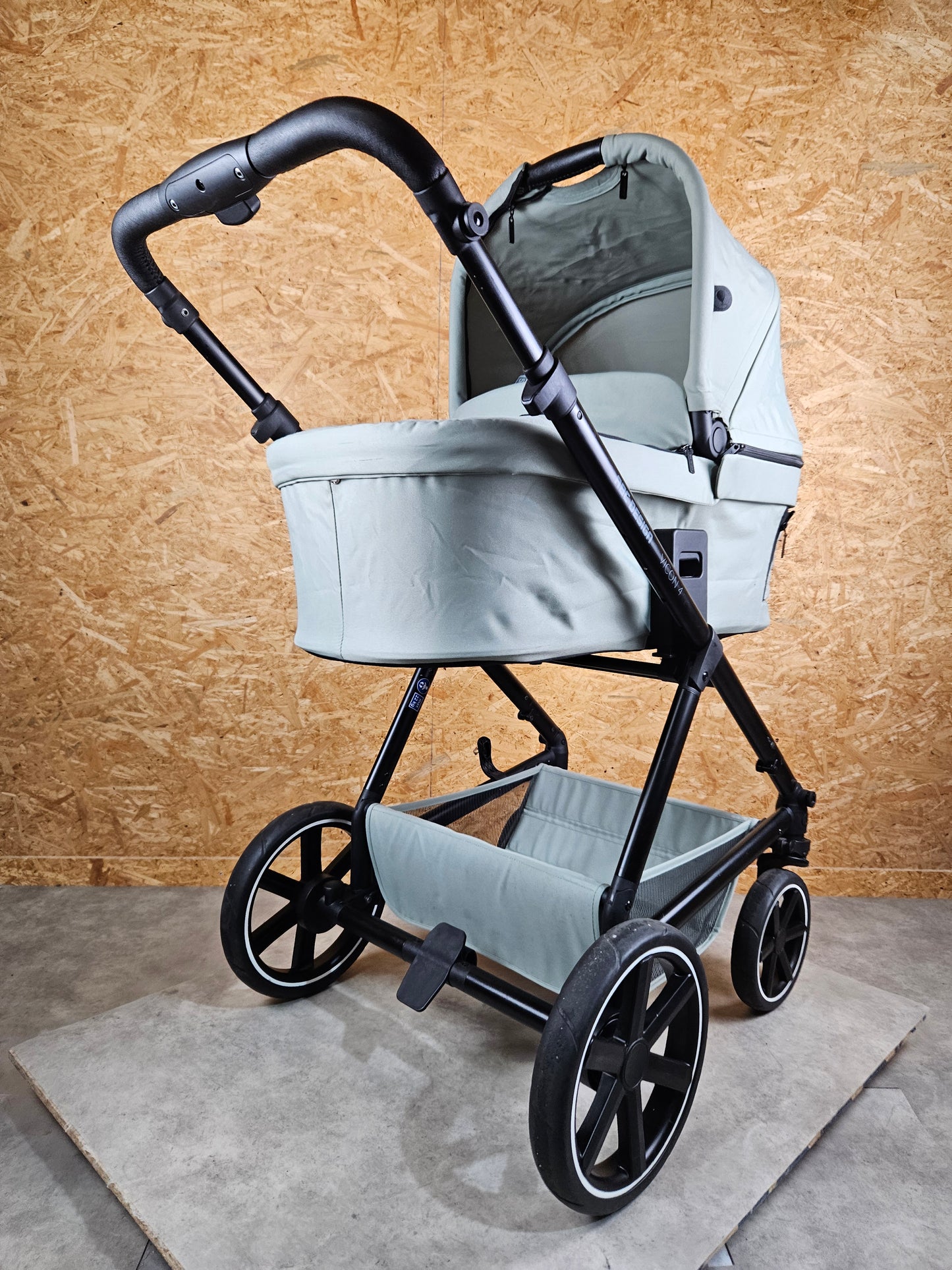 Abc Design - Vicon 4 Kombikinderwagen (sportsitz und Babywanne) - Grün in Gutem Zustand / Gut Kinderwagen 15