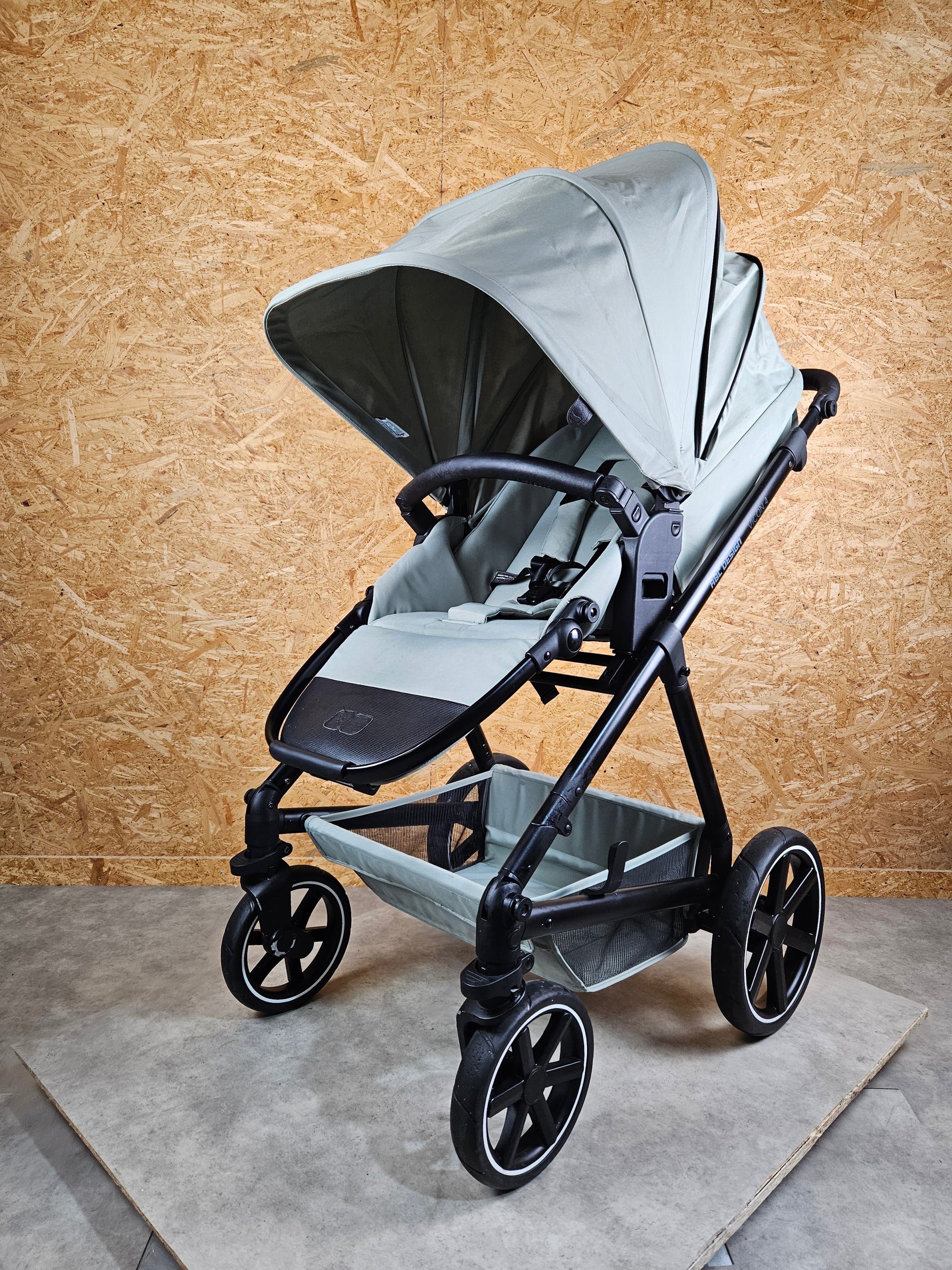 Abc Design - Vicon 4 Kombikinderwagen (sportsitz und Babywanne) - Grün in Gutem Zustand / Gut Kinderwagen 10