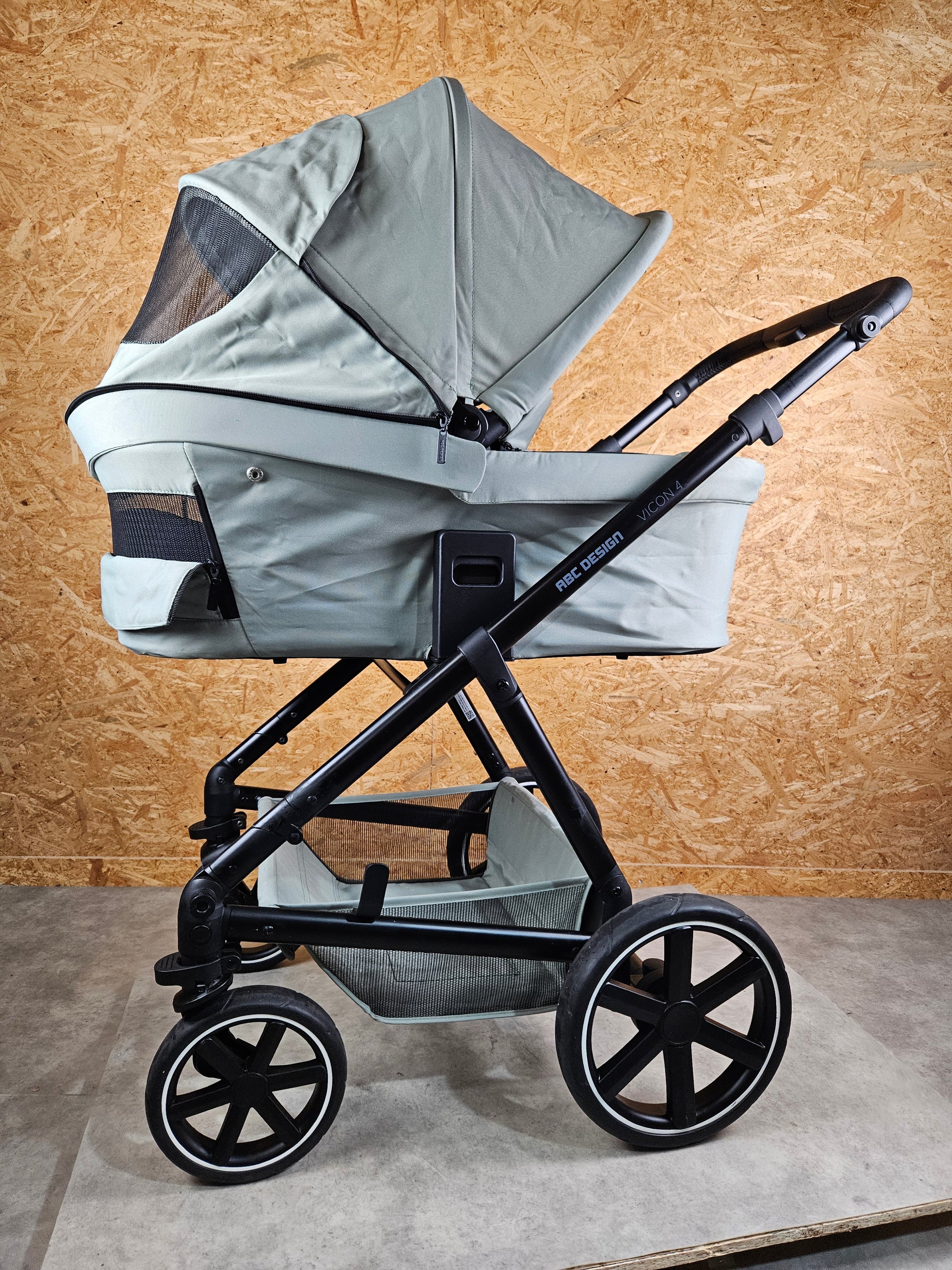 Abc Design - Vicon 4 Kombikinderwagen (sportsitz und Babywanne) - Grün in Gutem Zustand / Gut Kinderwagen 25