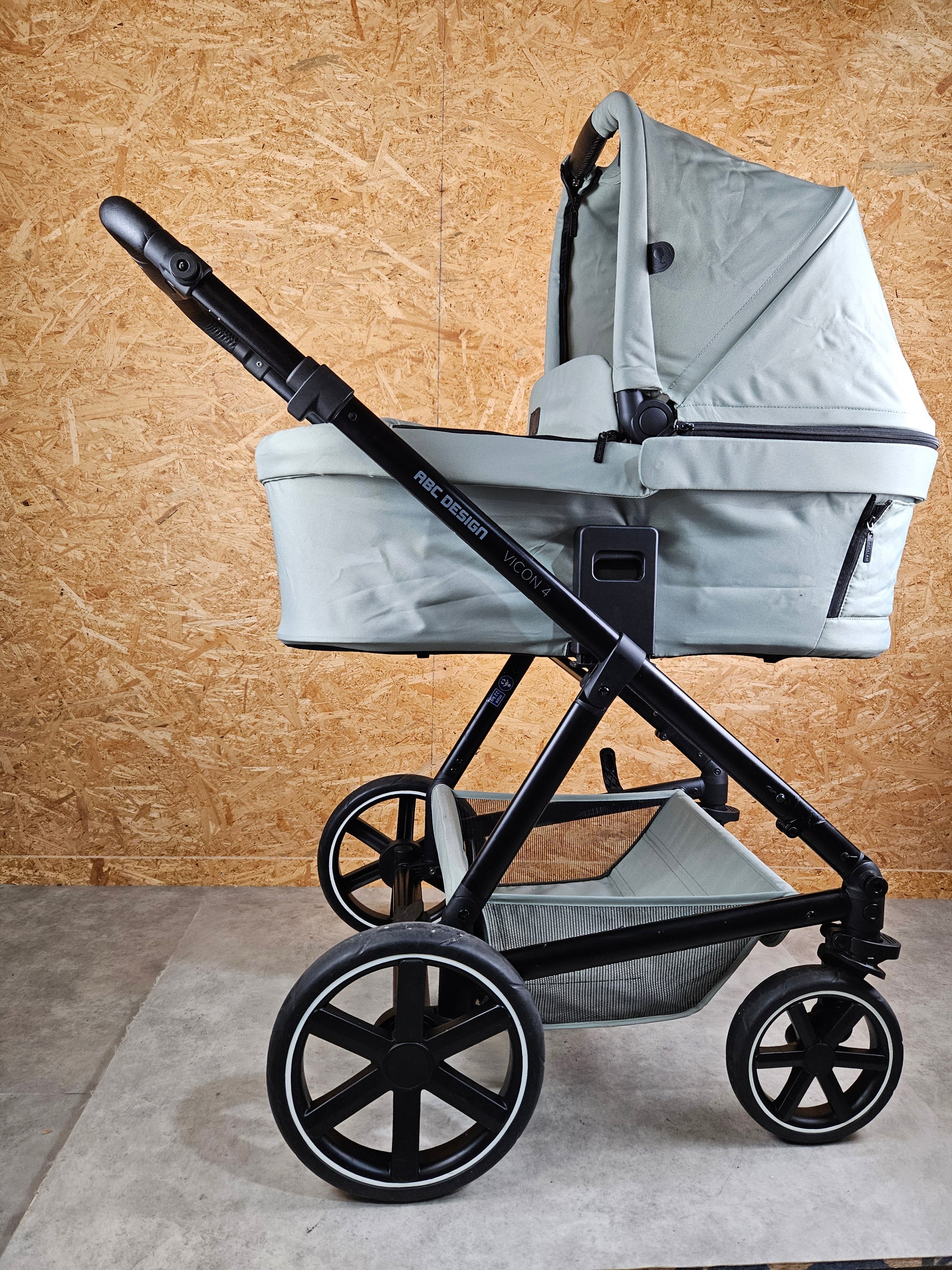 Abc Design - Vicon 4 Kombikinderwagen (sportsitz und Babywanne) - Grün in Gutem Zustand / Gut Kinderwagen 16