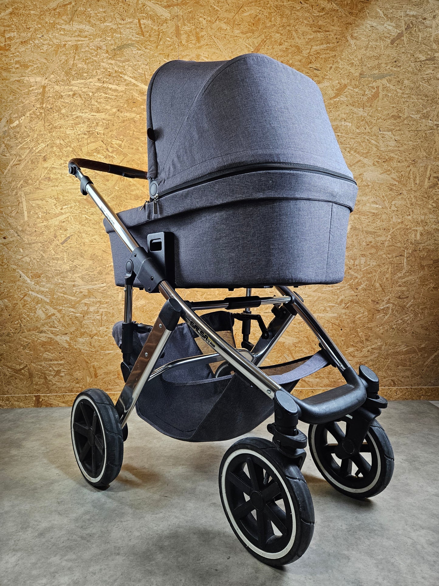 ABC Design - Salsa 4 Air Kinderwagen (Gestell und Babywanne) Grau in gutem Zustand