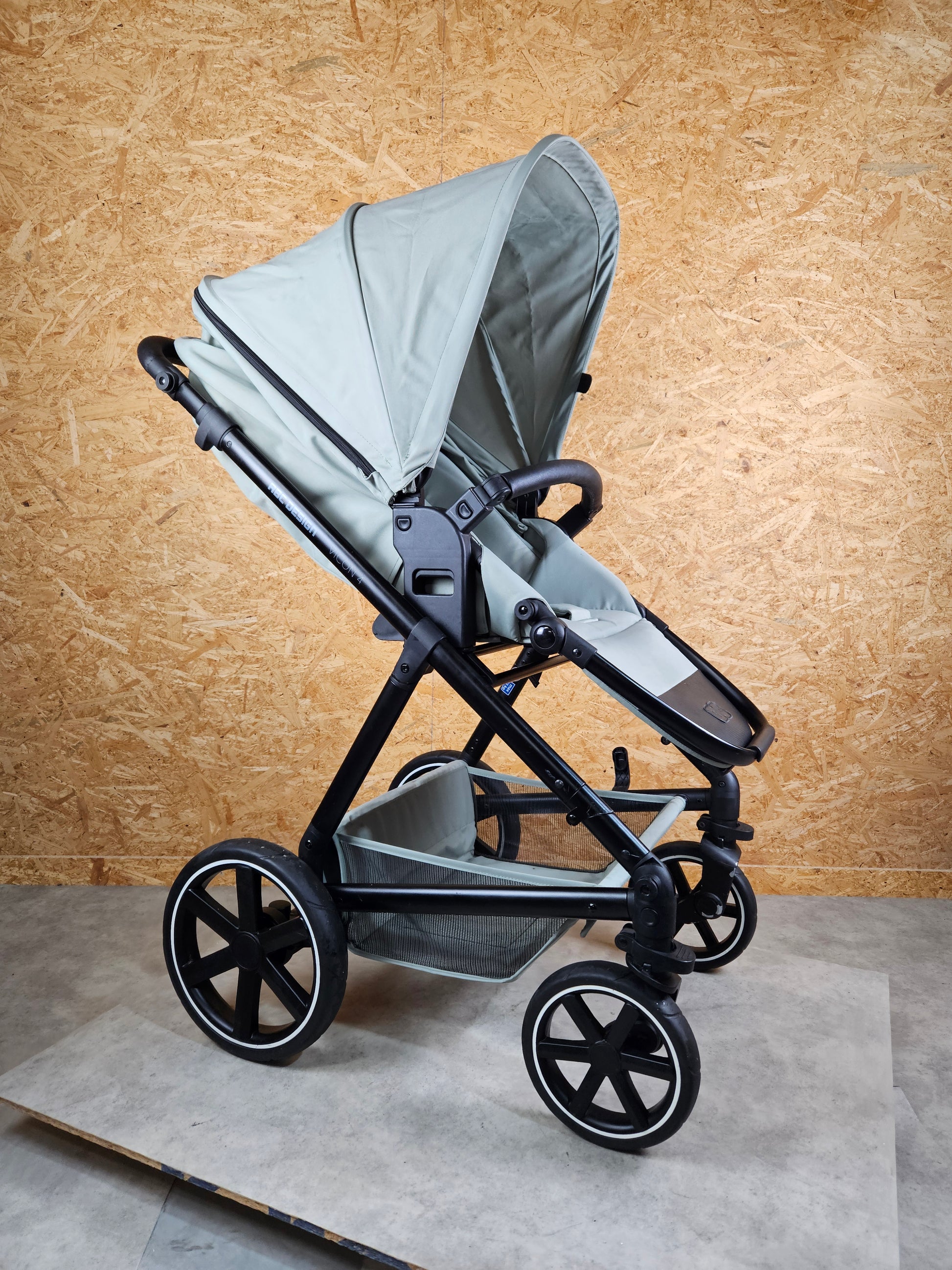 Abc Design - Vicon 4 Kombikinderwagen (sportsitz und Babywanne) - Grün in Gutem Zustand / Gut Kinderwagen 3