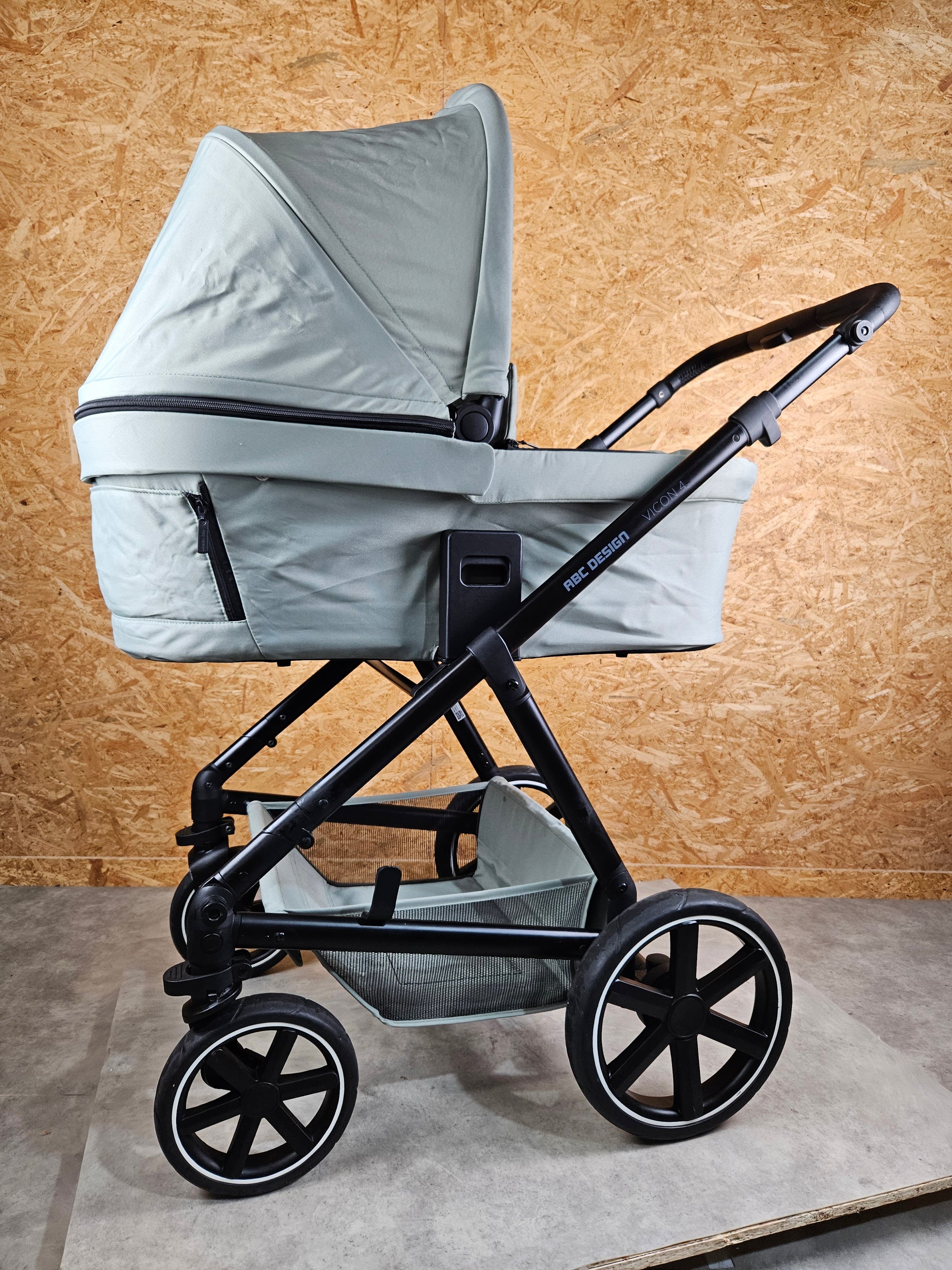 Abc Design - Vicon 4 Kombikinderwagen (sportsitz und Babywanne) - Grün in Gutem Zustand / Gut Kinderwagen 18