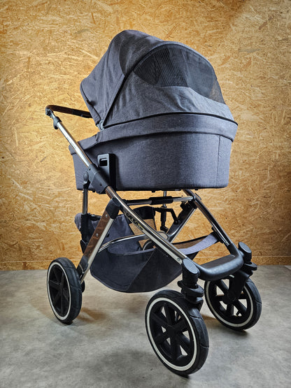 ABC Design - Salsa 4 Air Kinderwagen (Gestell und Babywanne) Grau in gutem Zustand